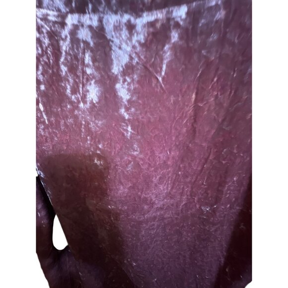 Lumiere Crushed Velvet Off-Shoulder Top With Tie Sleeve Detail NWOT - Picture 3 of 5